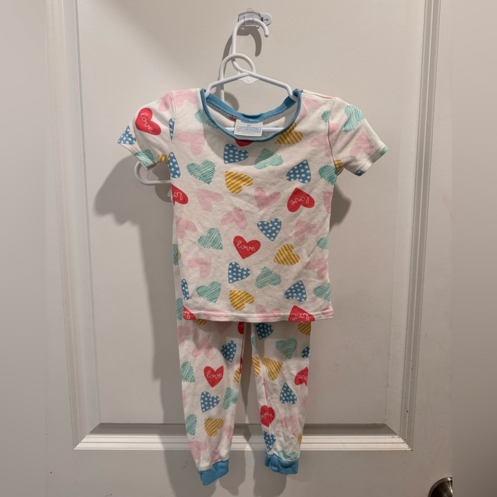 Bon Bebe Heart Print Pajama Set